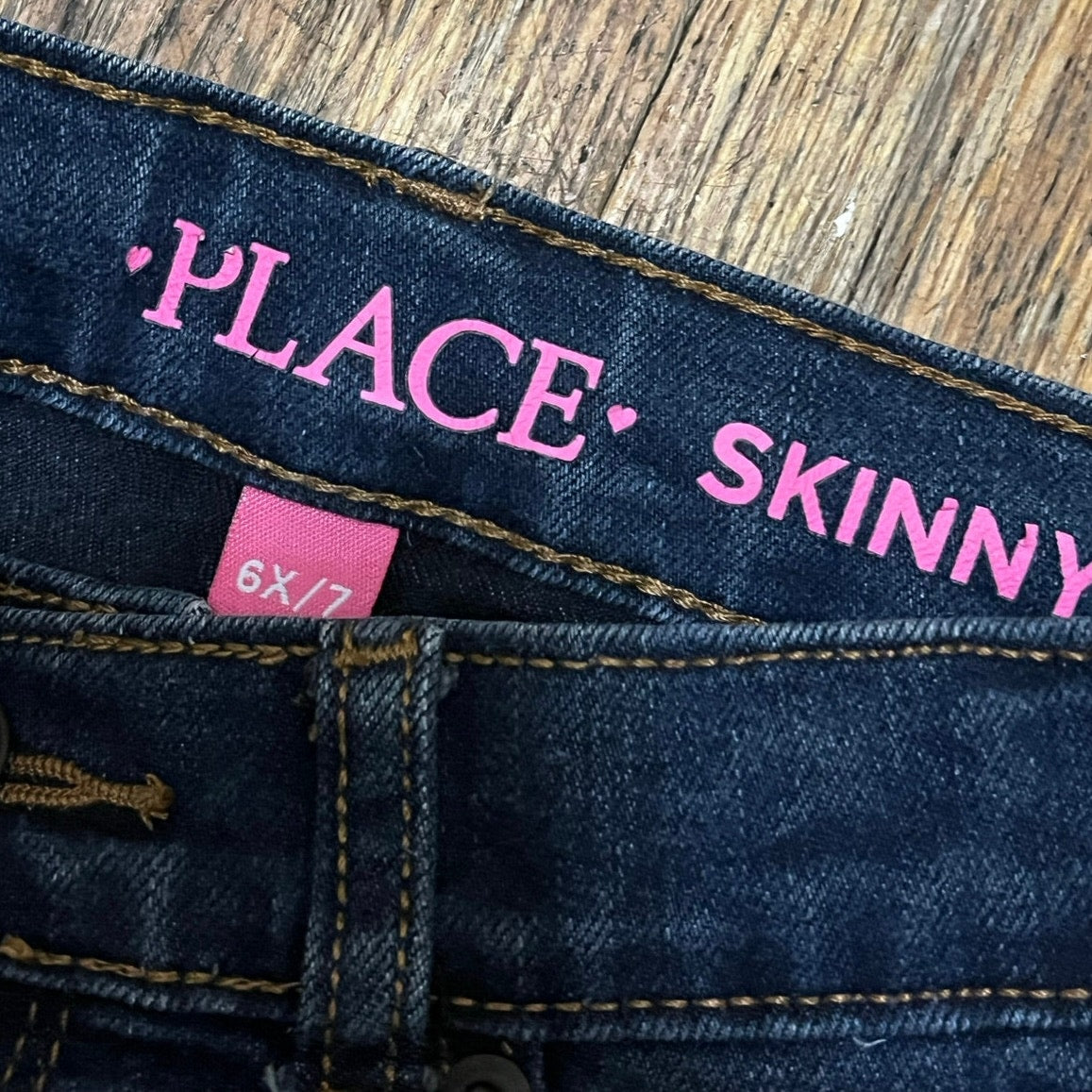 Children Place Dark Blue Girls Jeans Size 6X/7
