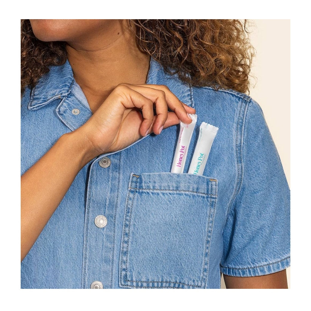 The Honey Pot Company - Multipack -100% Organic Cotton Core Tampons w/Bio Plastic Applicator