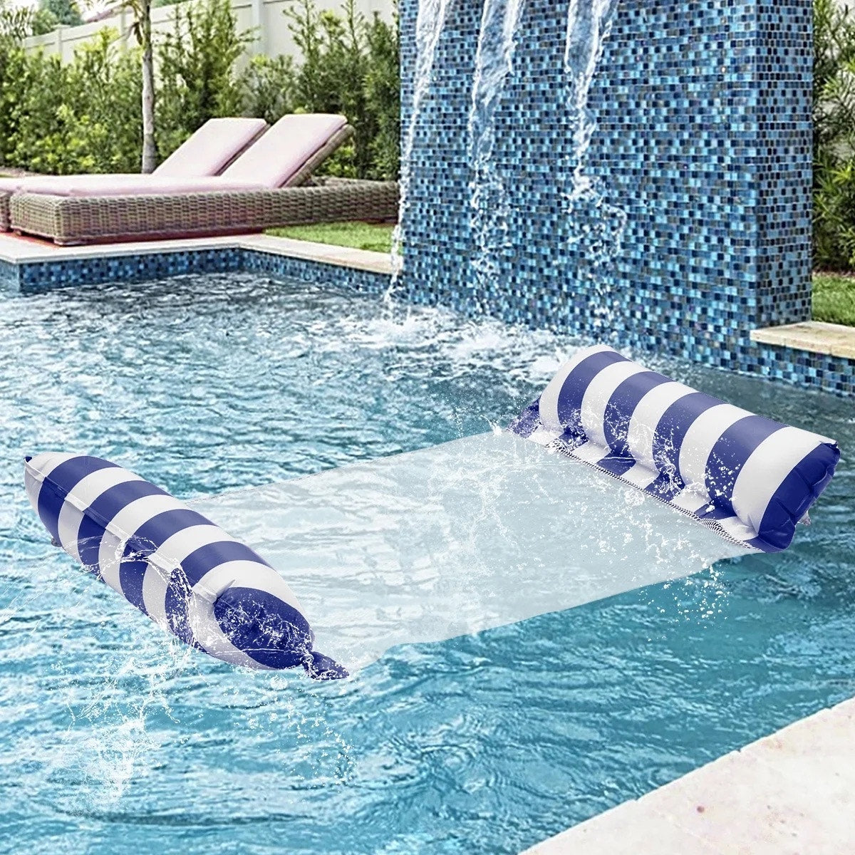 Inflatable Pool Float, 2-Pack Adult Pool Floaties,