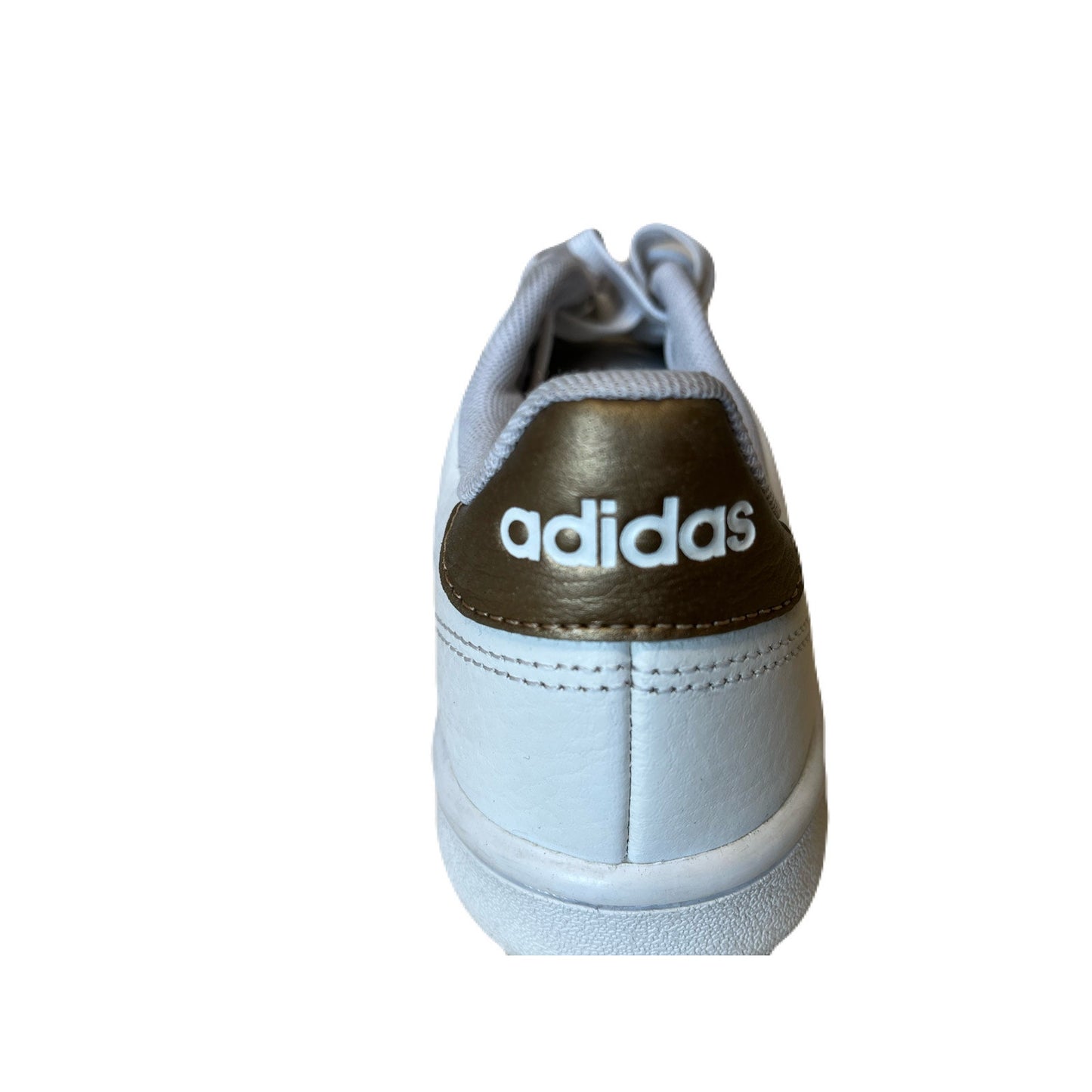 Adidas Advantage Kids Size 6 Shoes White Brown Athletic Low Trainer Sneakers