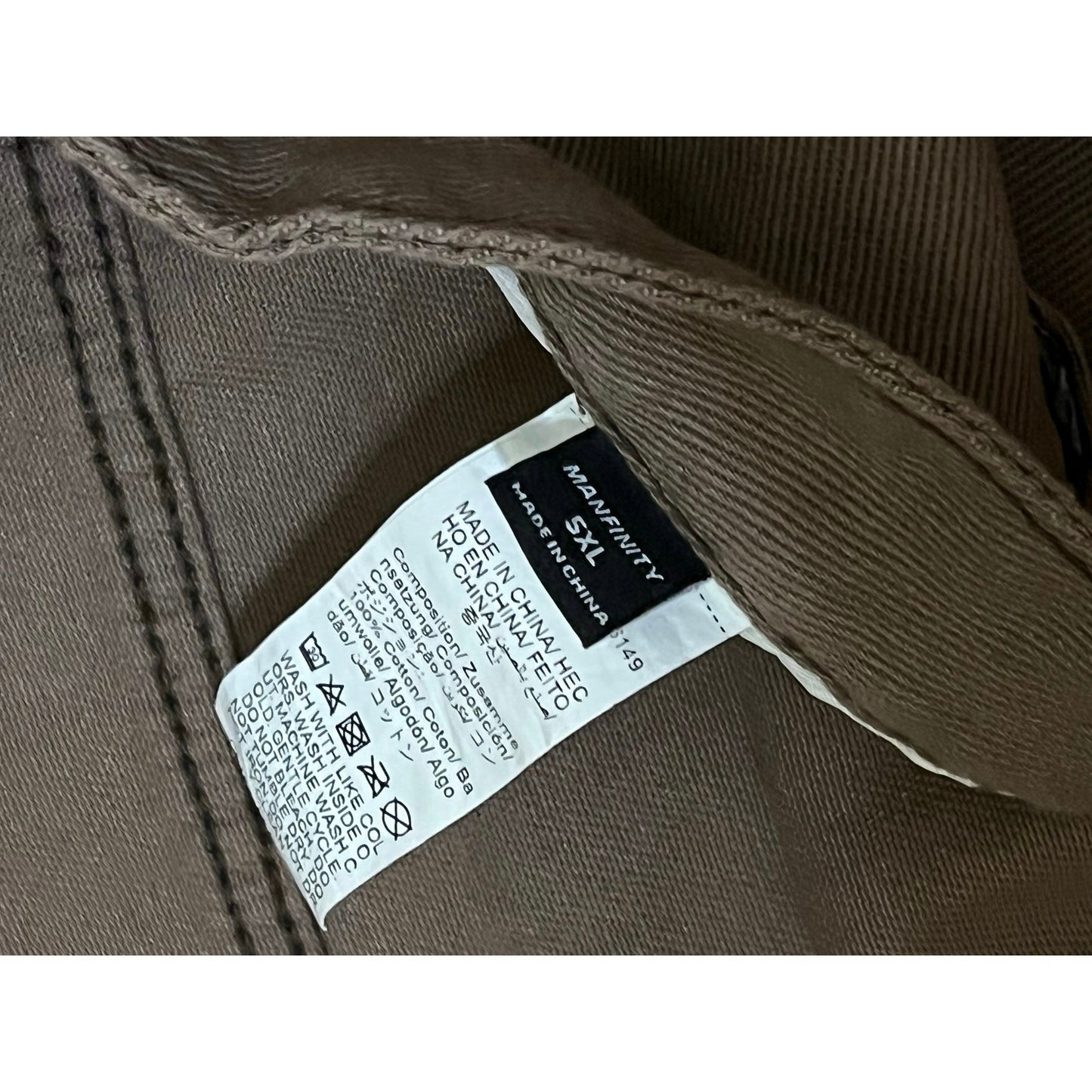 Manfinity Brown Men’s Jean,s Size 5XL