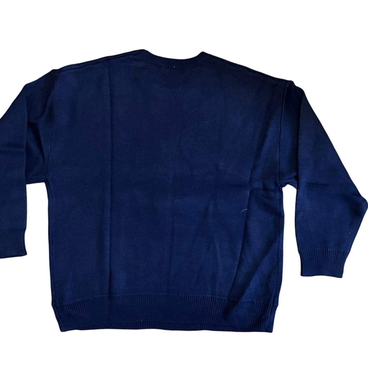 Men’s Navy Sweater Size 4XL With A Cool Bear In Front Of it