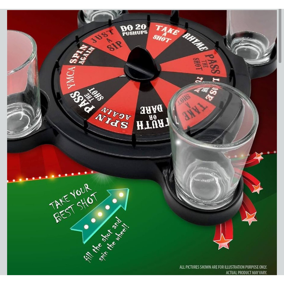Roulette Shots Drinking Games Set for Adults