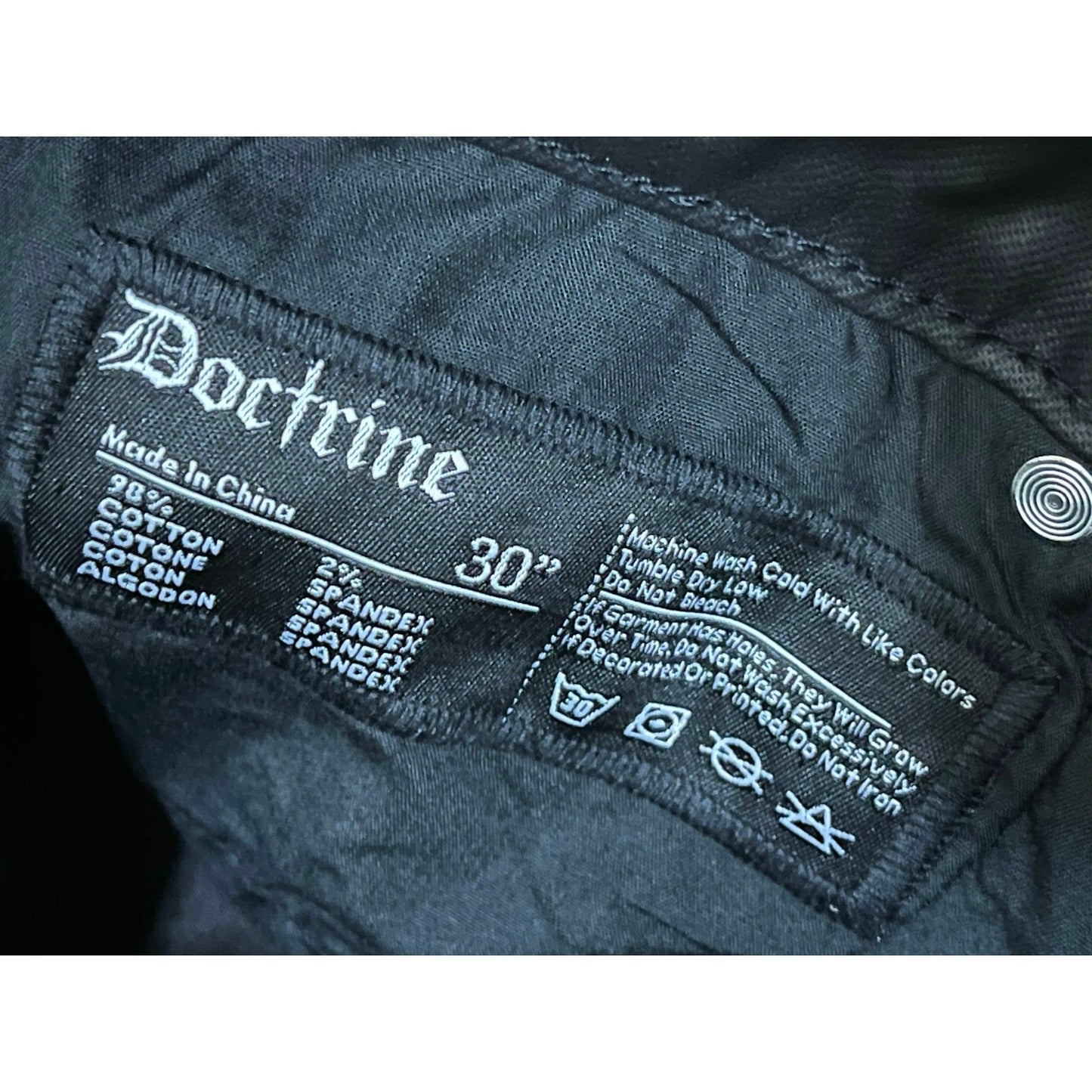 Doctrine Classic Wax Black Wax Superstack Size 30