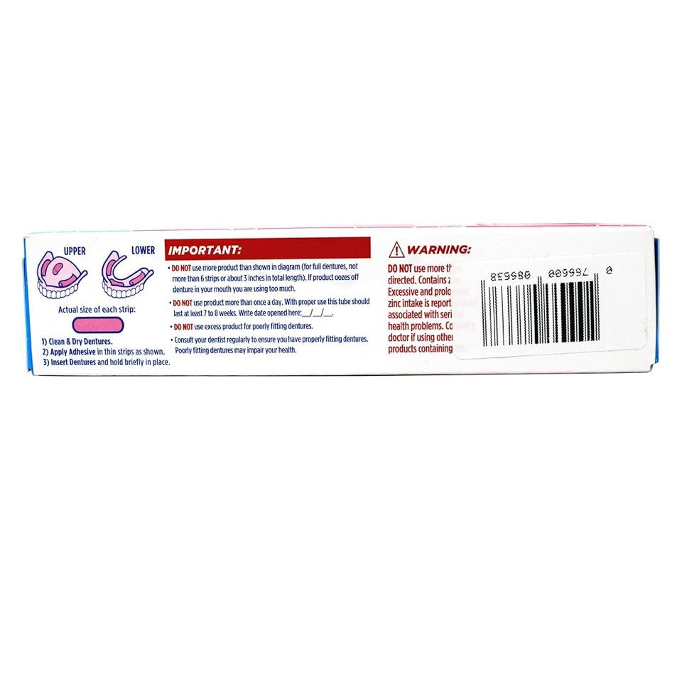 Fixodent Denture Adhesive Cream Original, All Day Hold for Fulls and Partials, 2.4 oz