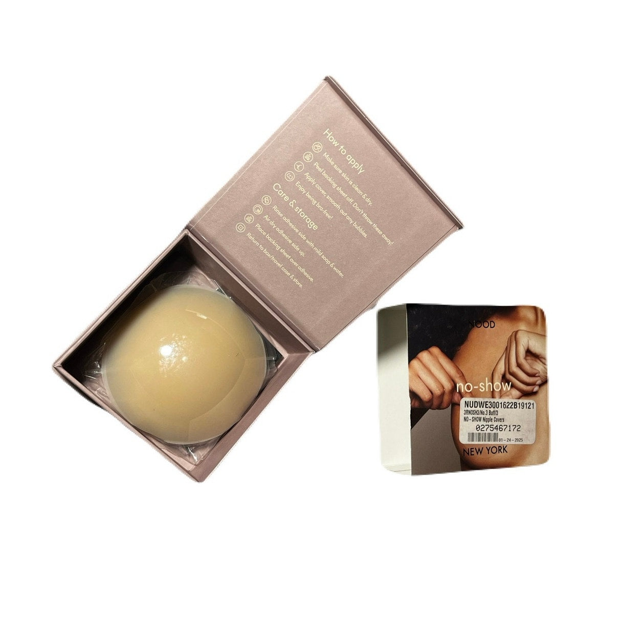 Women's No Show Adhesive Nipple Covers No.3 Buff/3