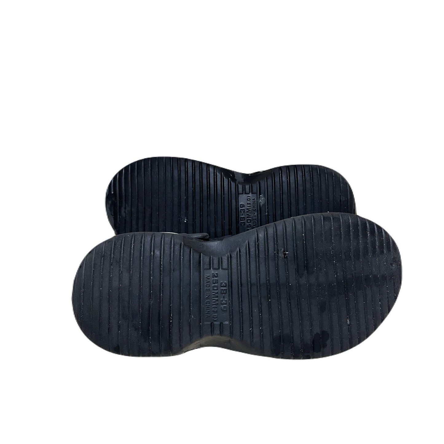 Men’s Black & White Slides Size 8.5