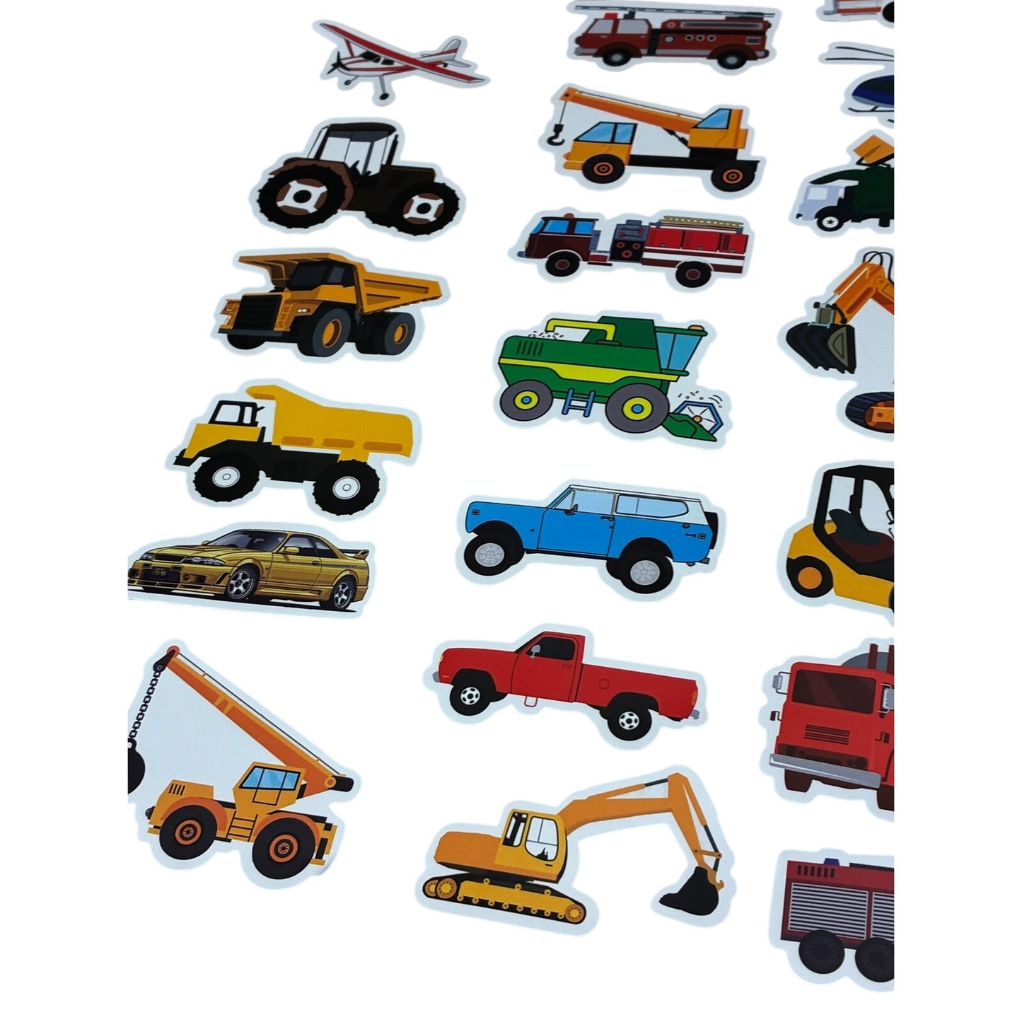 100 Sheets Airplane Truck Mixed Stickers New
