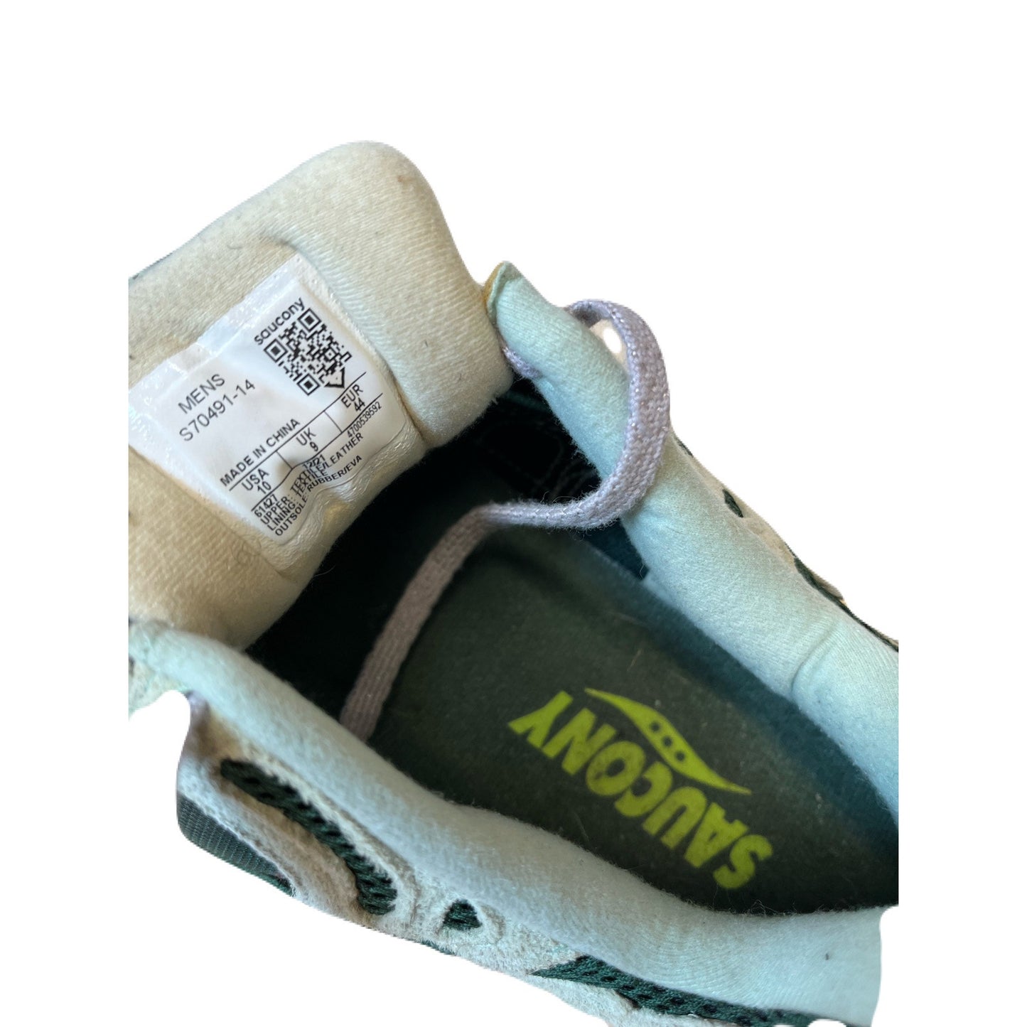 SAUCONY Male Adult Men Size 10 Light Green/Dark Green