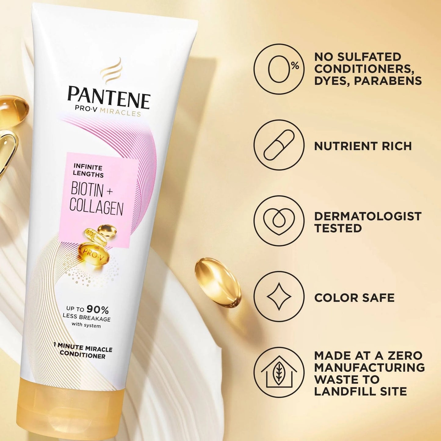 Pantene Infinite Lengths Biotin + Collagen 1 Minute Miracle Conditioner