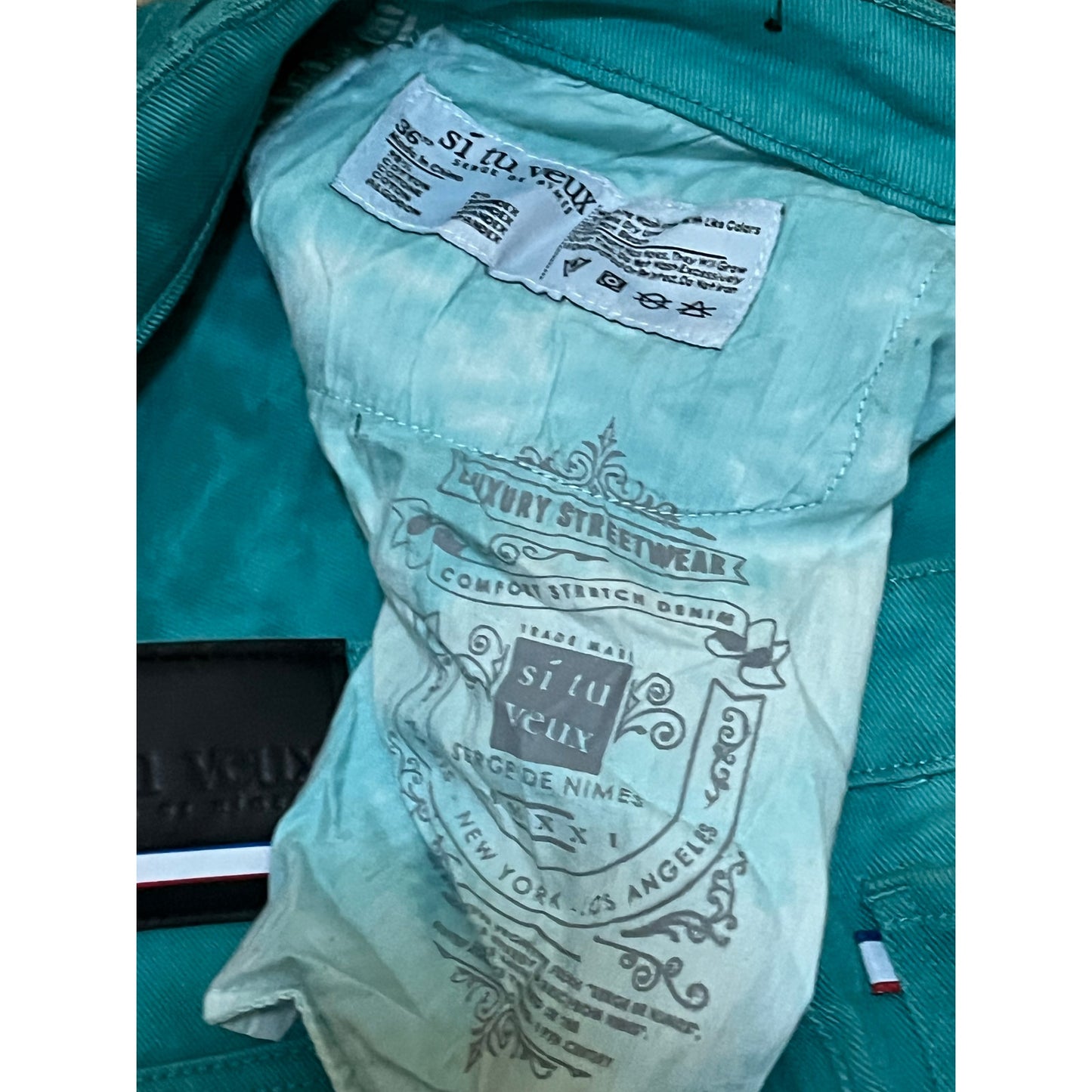 Si Tu Veux Superstack Mint Men’s Jean’s Size 36