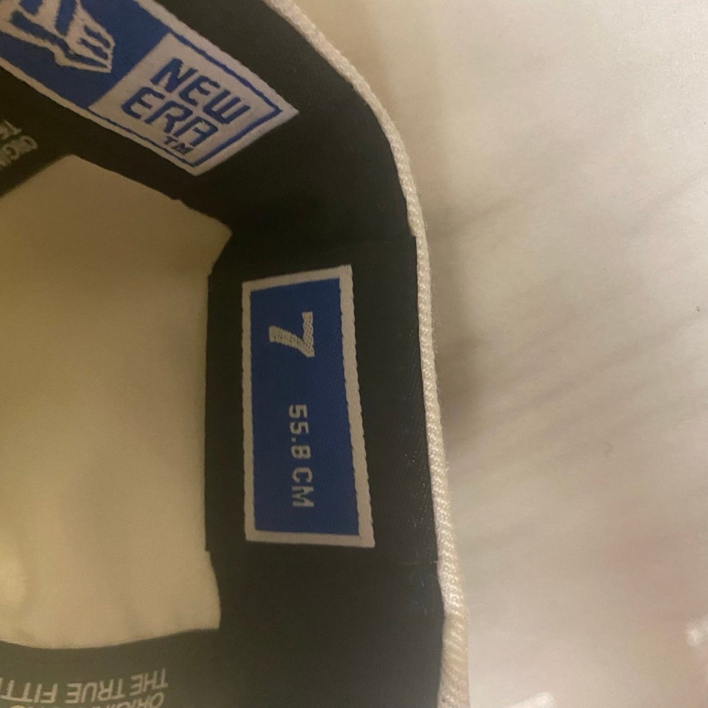 New Era Hat size 7 White & Black