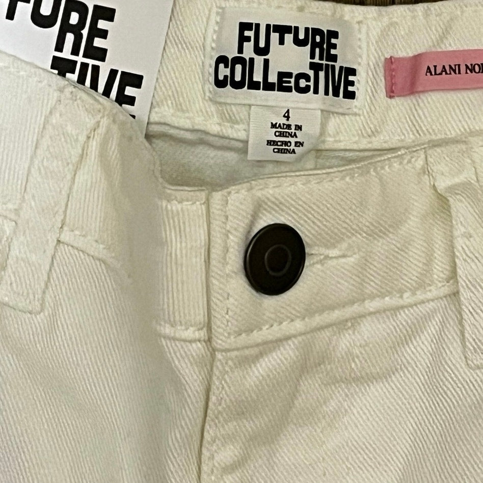 Future Collective White Women’s Jean’s Size 4