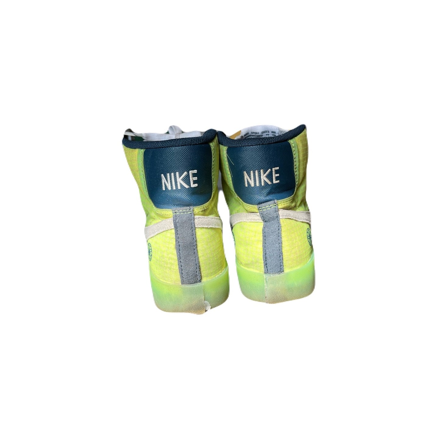 Nike Blazers Lime Navy Mid ‘77 Shoes- Blue/ Kids Size 6.5 Basketball Retro