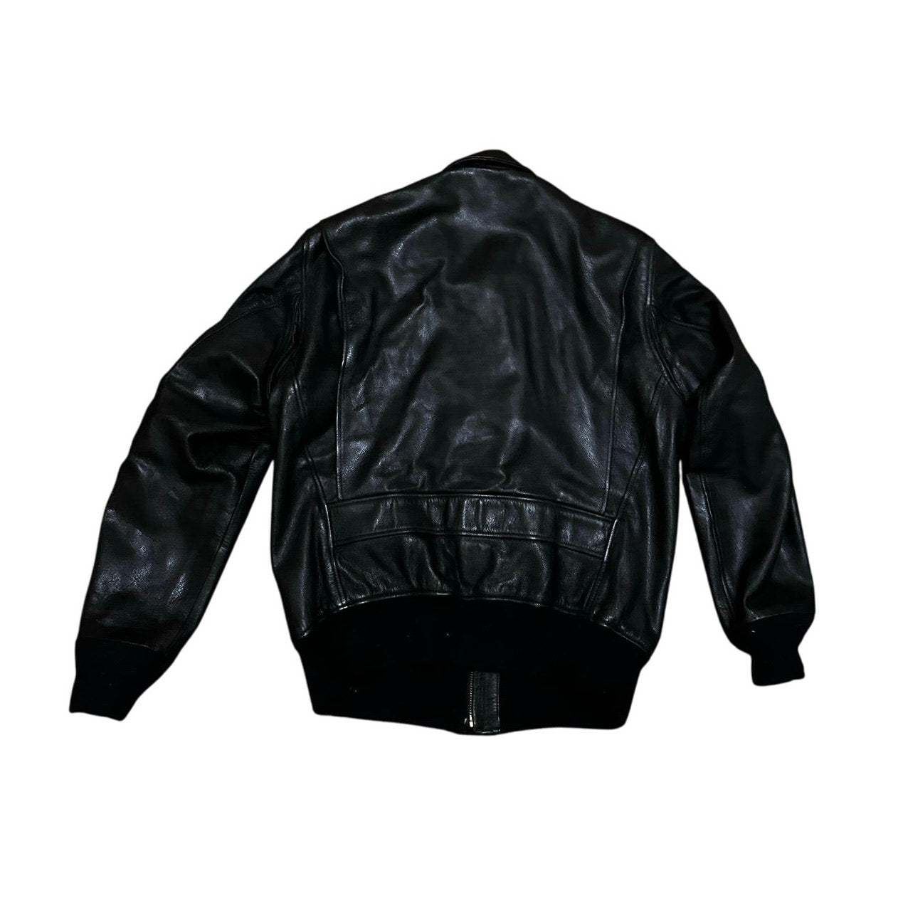 GIBSON & BARNES Heavy Duty 48 R Flight Bomber Zip In Liner LEATHER Pilot Jacket Size Large