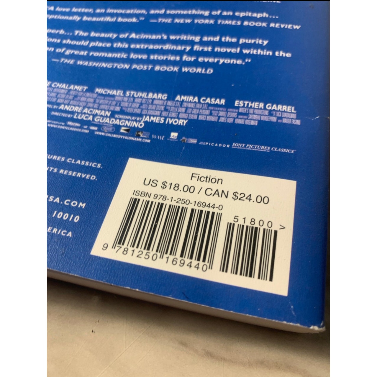 Call Me By Your Name Book