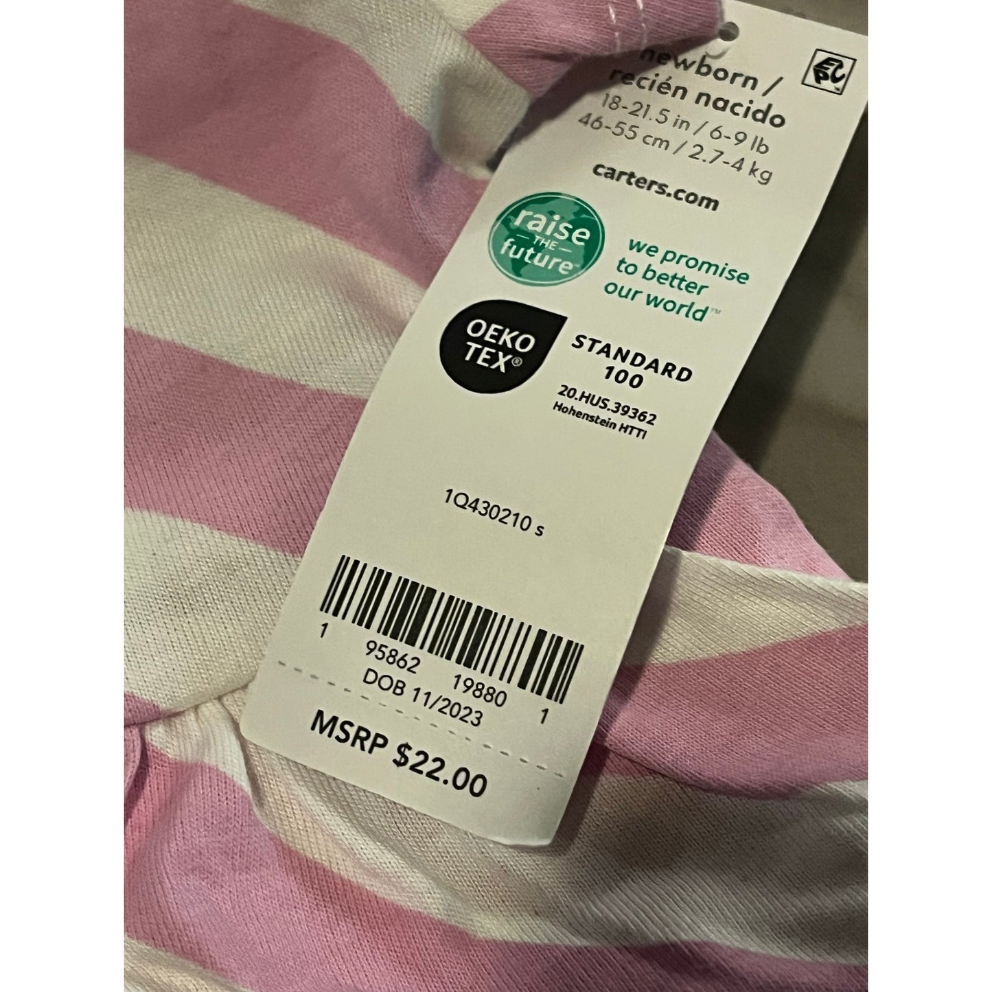 Carter’s New Born Pink Dress