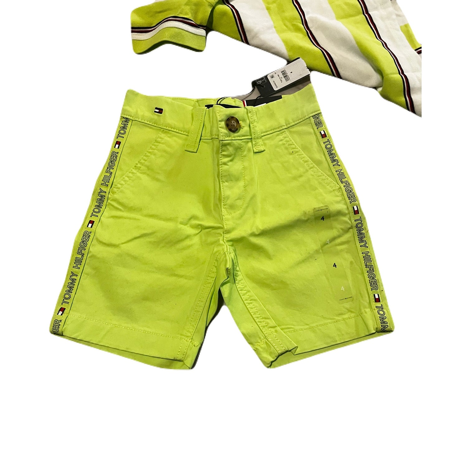 Tommy Hilfiger Lime Green Kids Outfit Size 4T