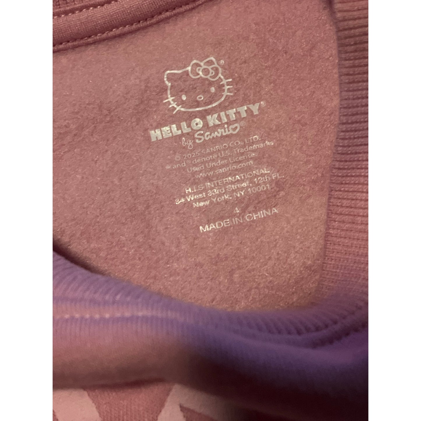 Hello Kitty Pink 2 Piece Size 4