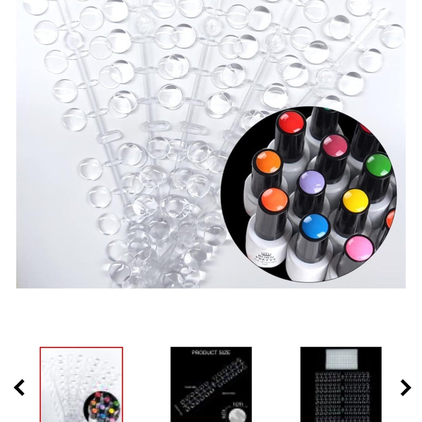 Nail display dot nail display color kart 120pcs