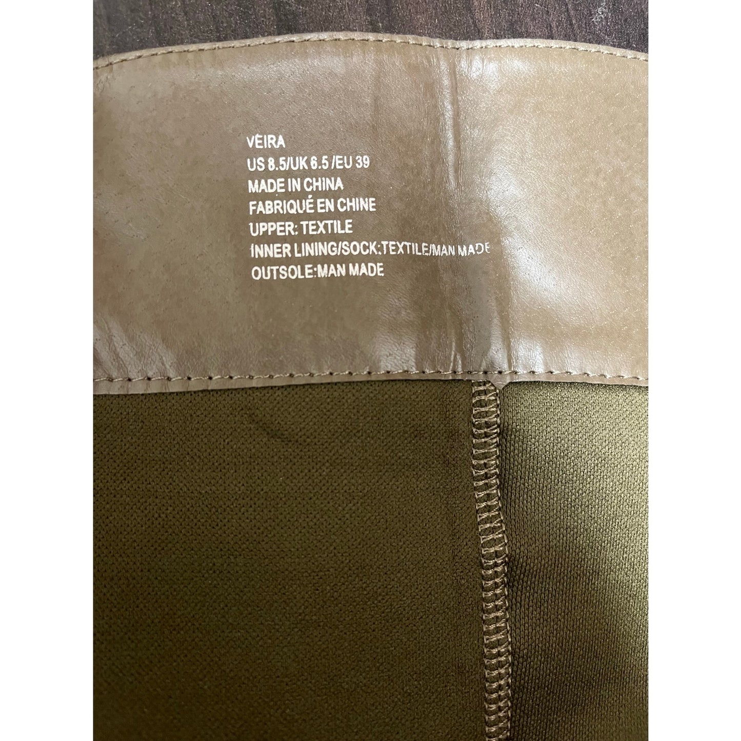 Just Fabulous Olive Green Long Boots Size 8.5