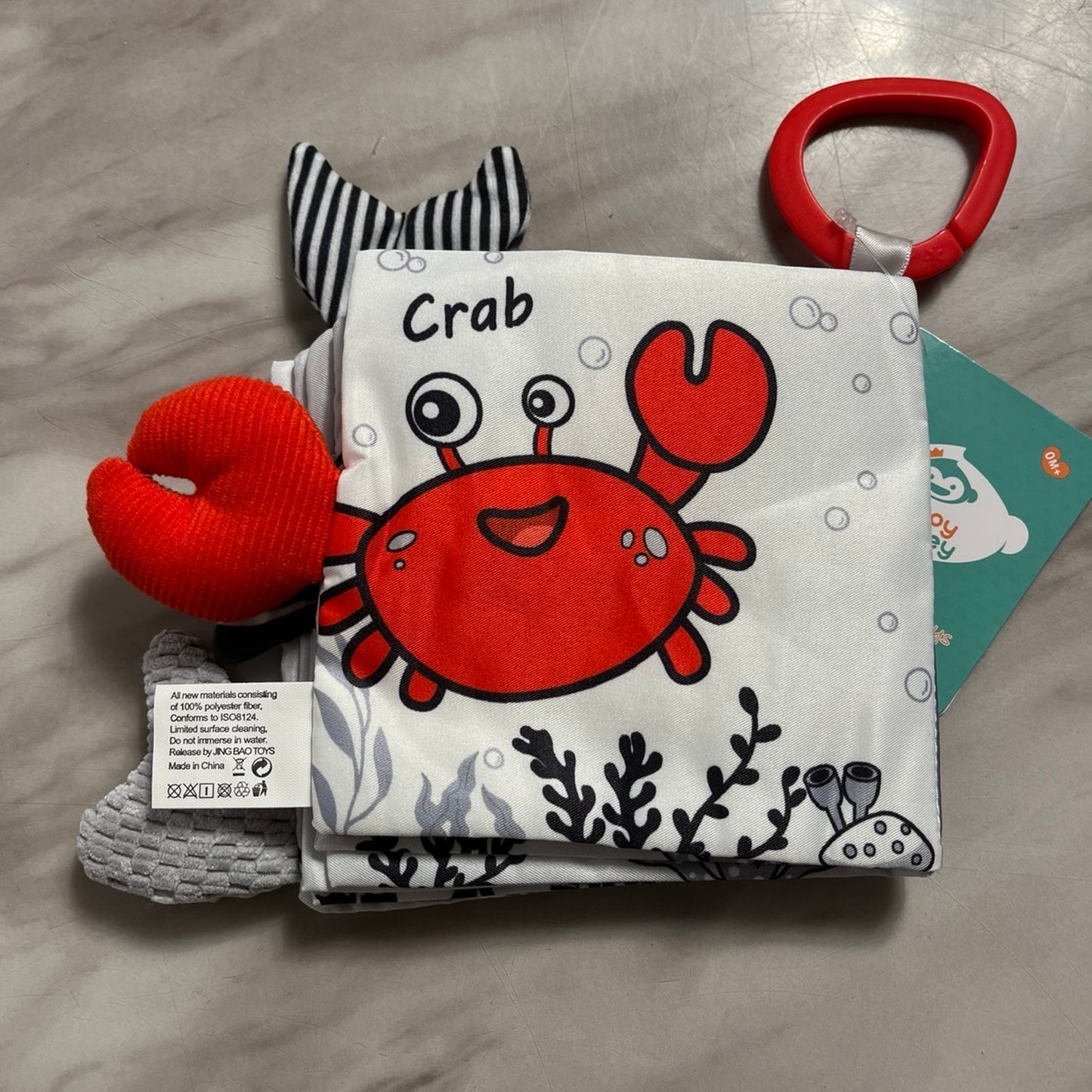 Material sensory book MARINE ANIMALS