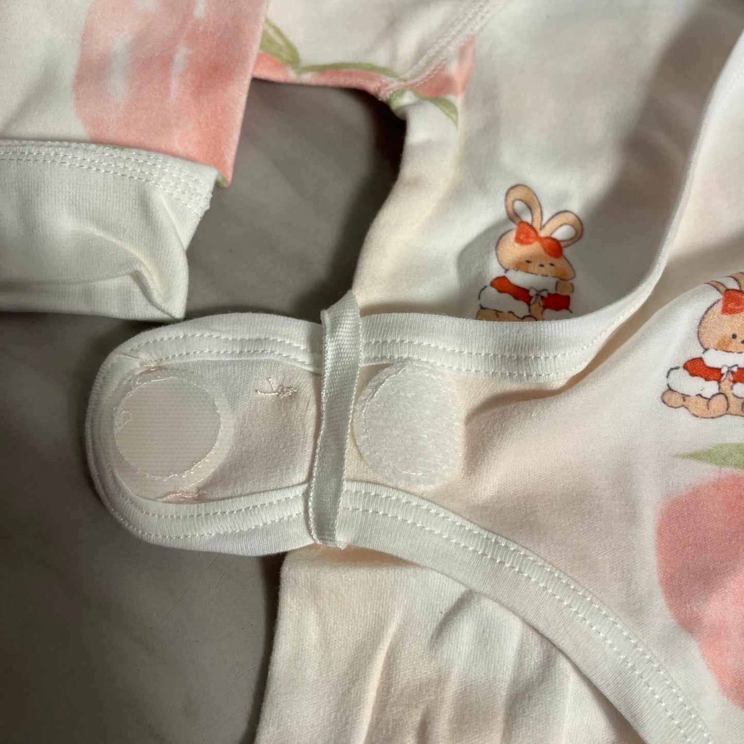 Baby White $ Pink Onesie Size 3-6