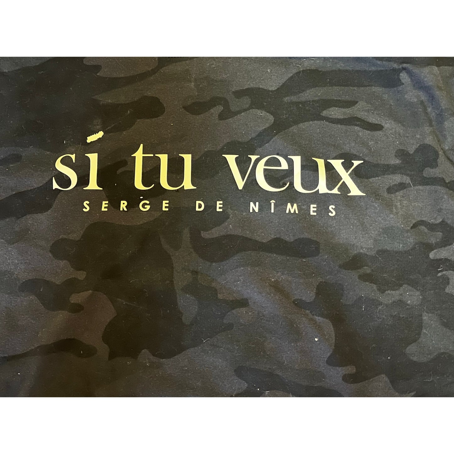 Si Tu Veux Men’s Black Army Hoodie