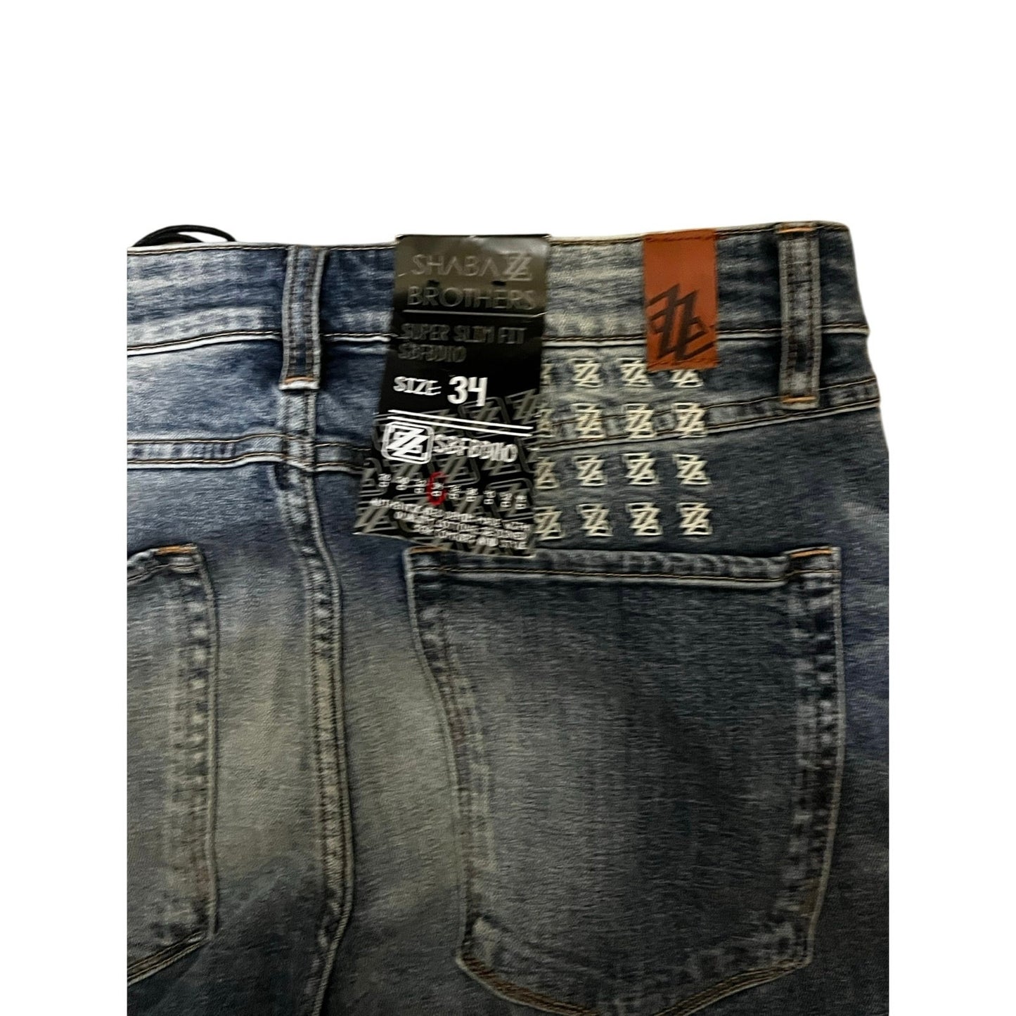 Shabaz Brothers Men’s Light Blue Jeans Size 34