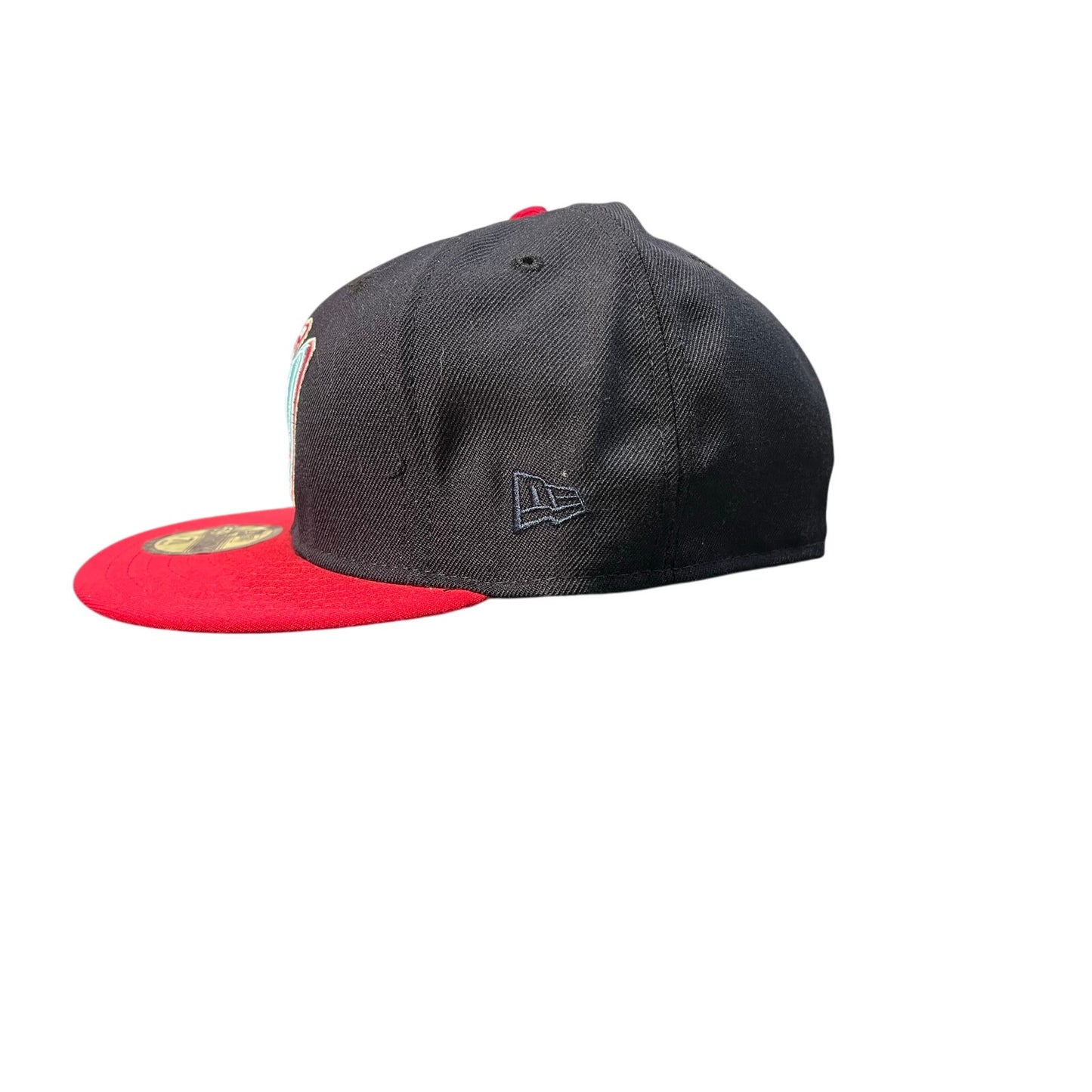 New Era Hat Size 7 5/8 Black/Pink/Blue As