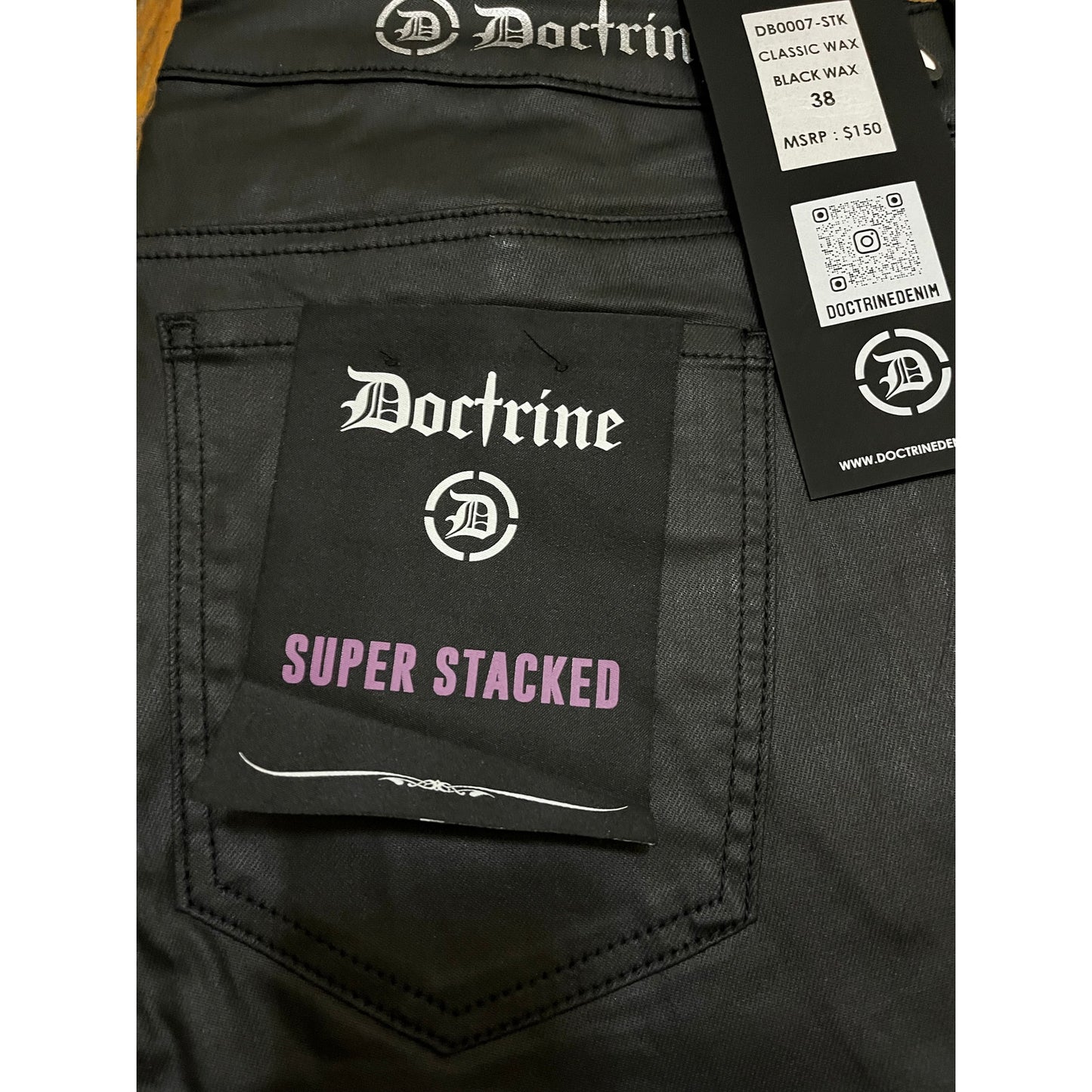 Doctrine Classic Wax Black Wax Superstack Size 38