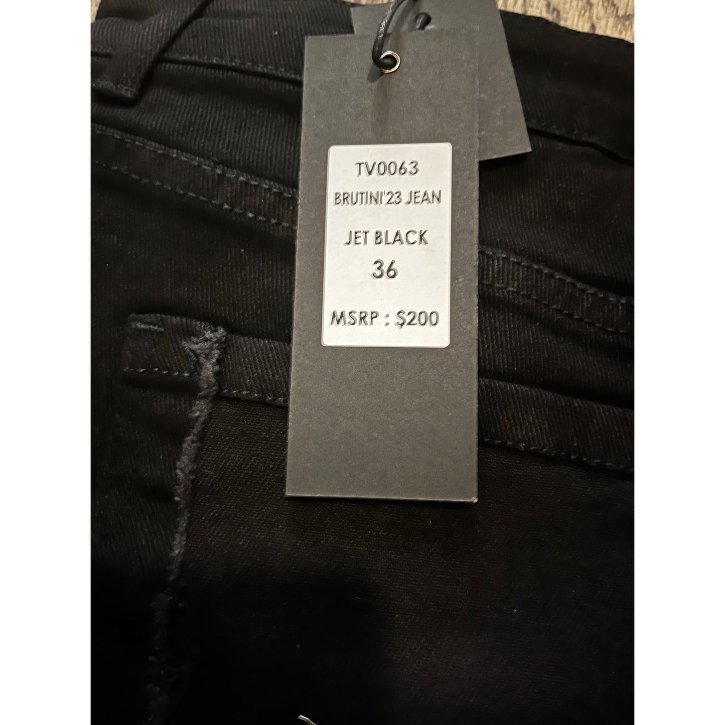 Si Tu Veux Brutini 23 Jean Jet Black Size 36