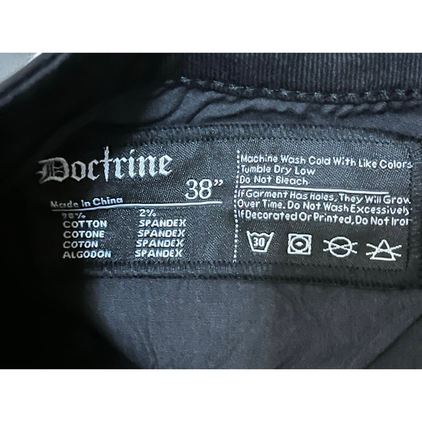 Doctrine Classic Stacked Jet Black Men’s Size 38
