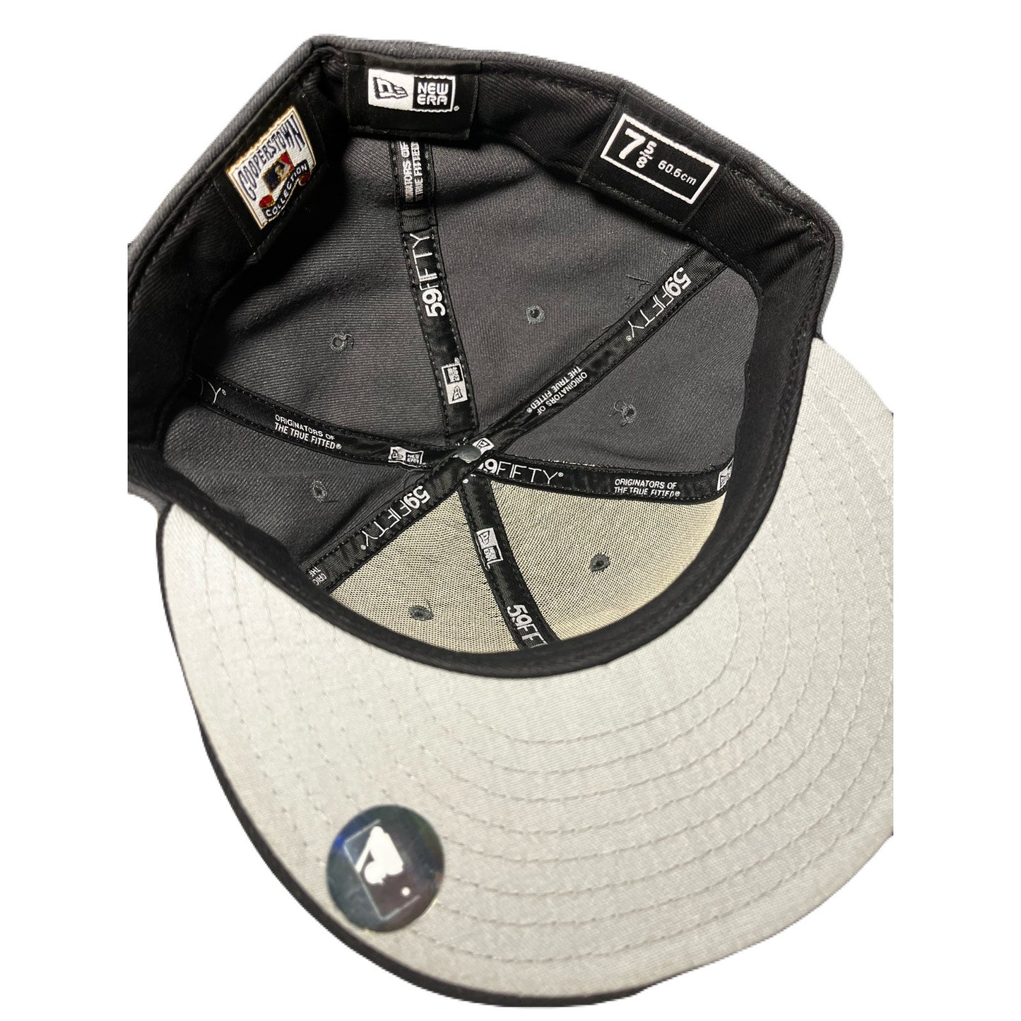 New Era Gray & Black As Hat Size 7 5/8