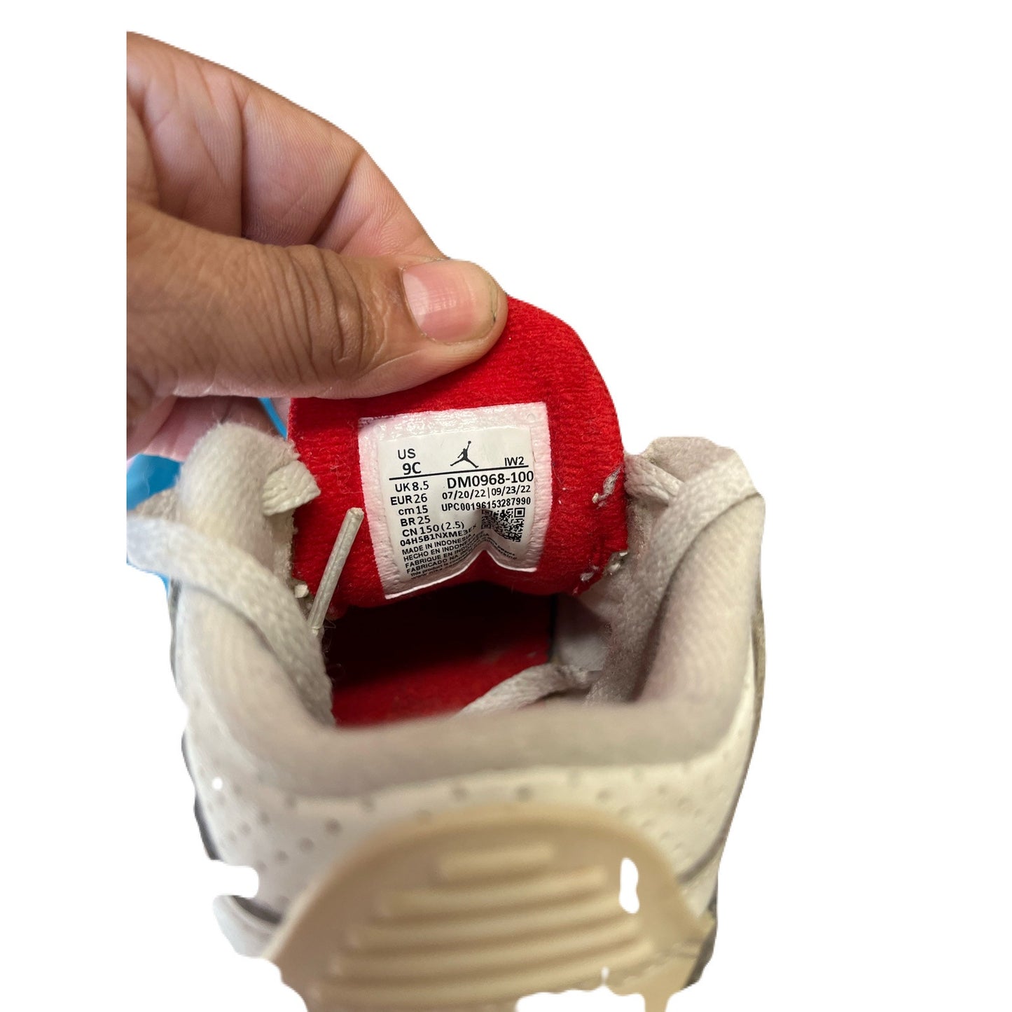 Air Jordan 3 Retro TD 'White Cement Reimagined DM0968-100 Size 9C