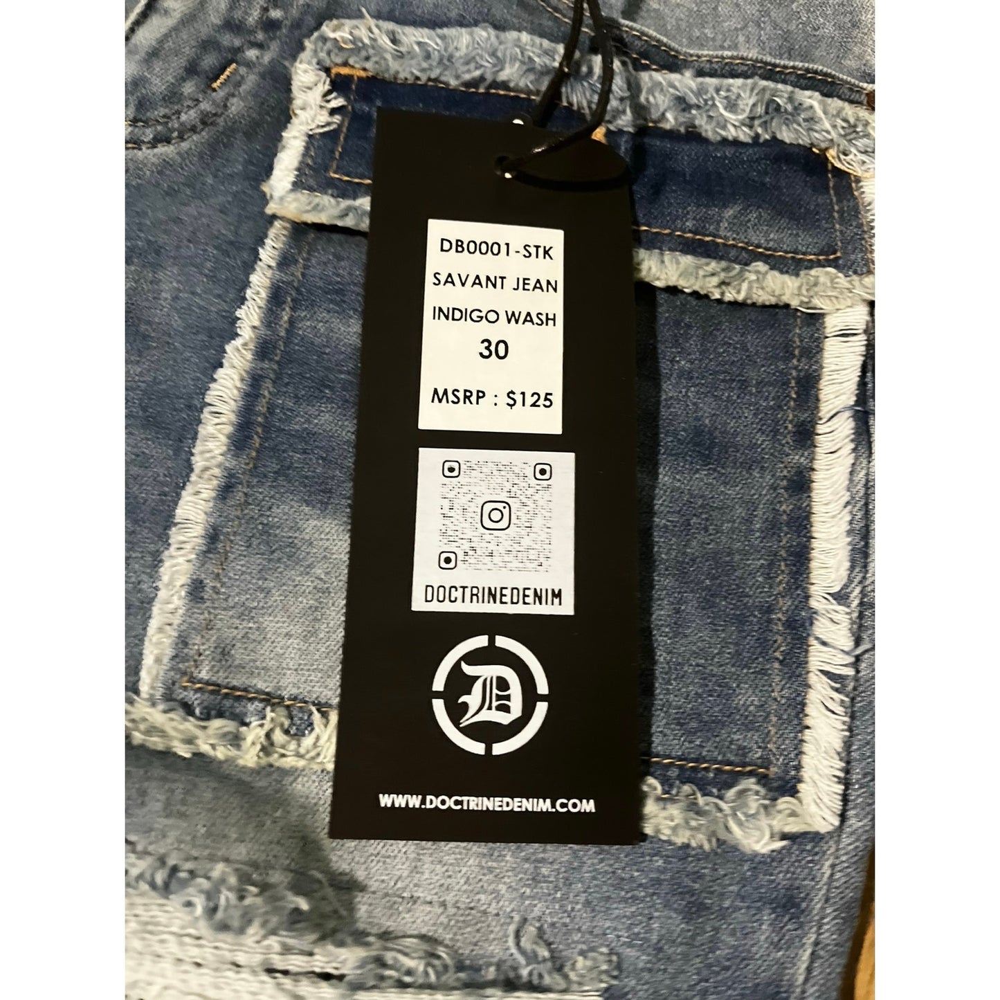 Doctrine Savant Jean Indigo Wash Size 30