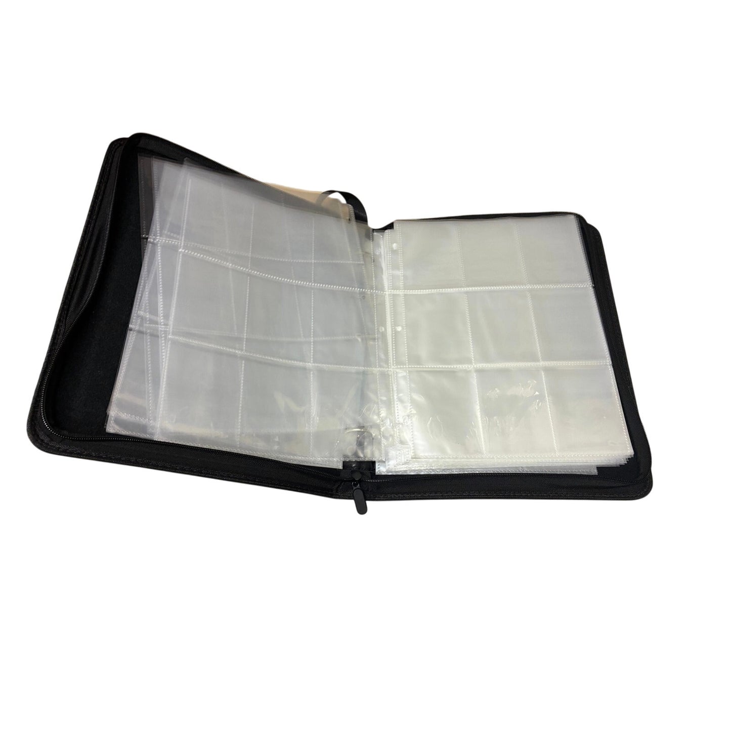 black Pokémon-themed trading card binder