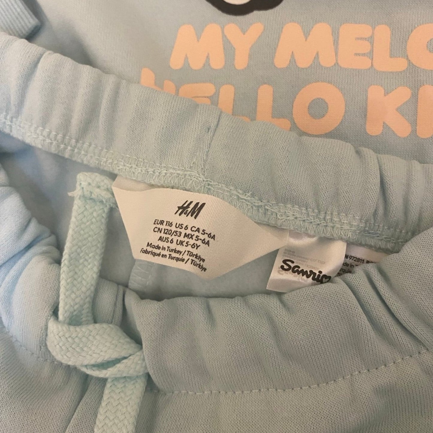 2-PIECE PRINTED SWEATSHIRT SET SIZE 5-6