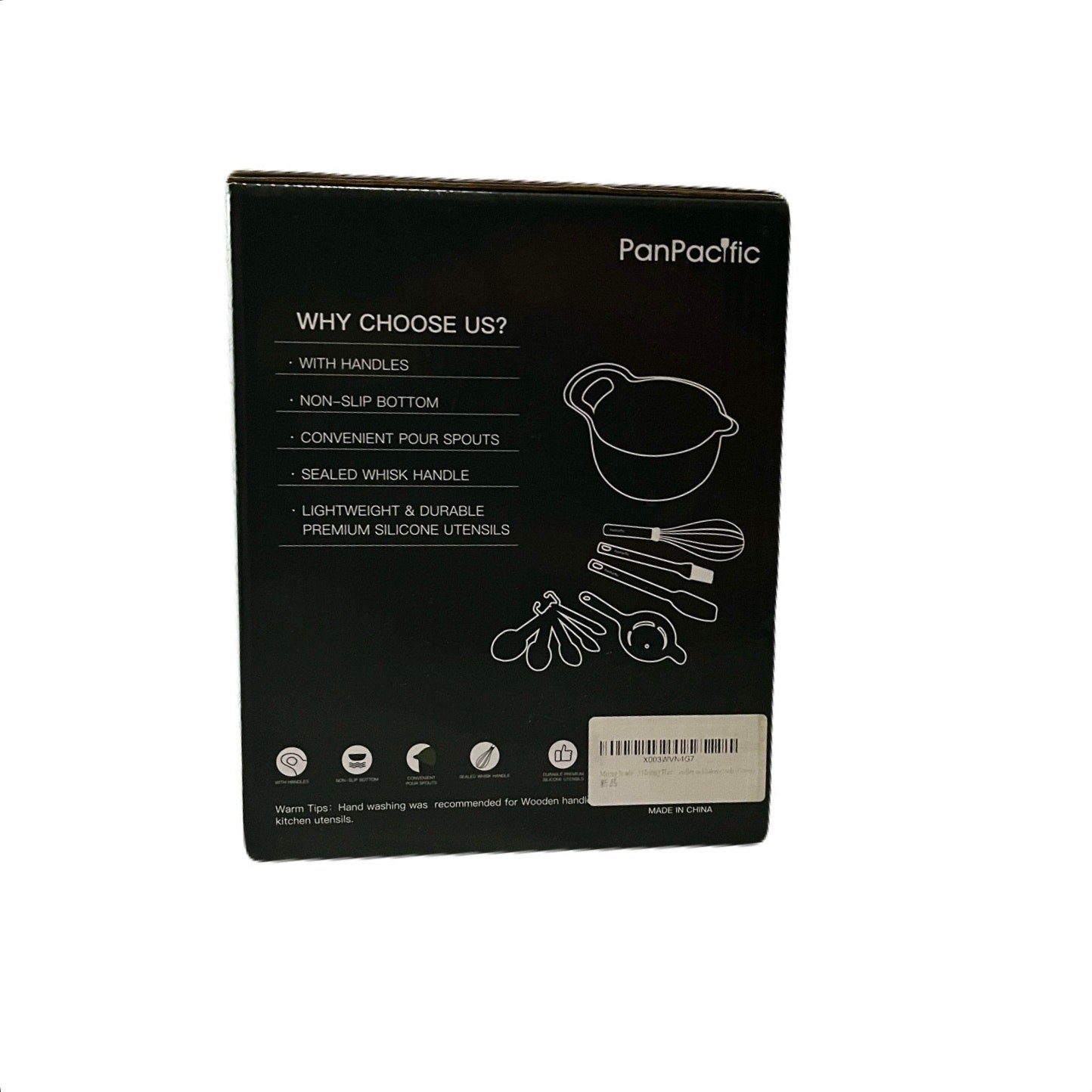 Nesting plastic mixing Bowl Set With Baking Tools