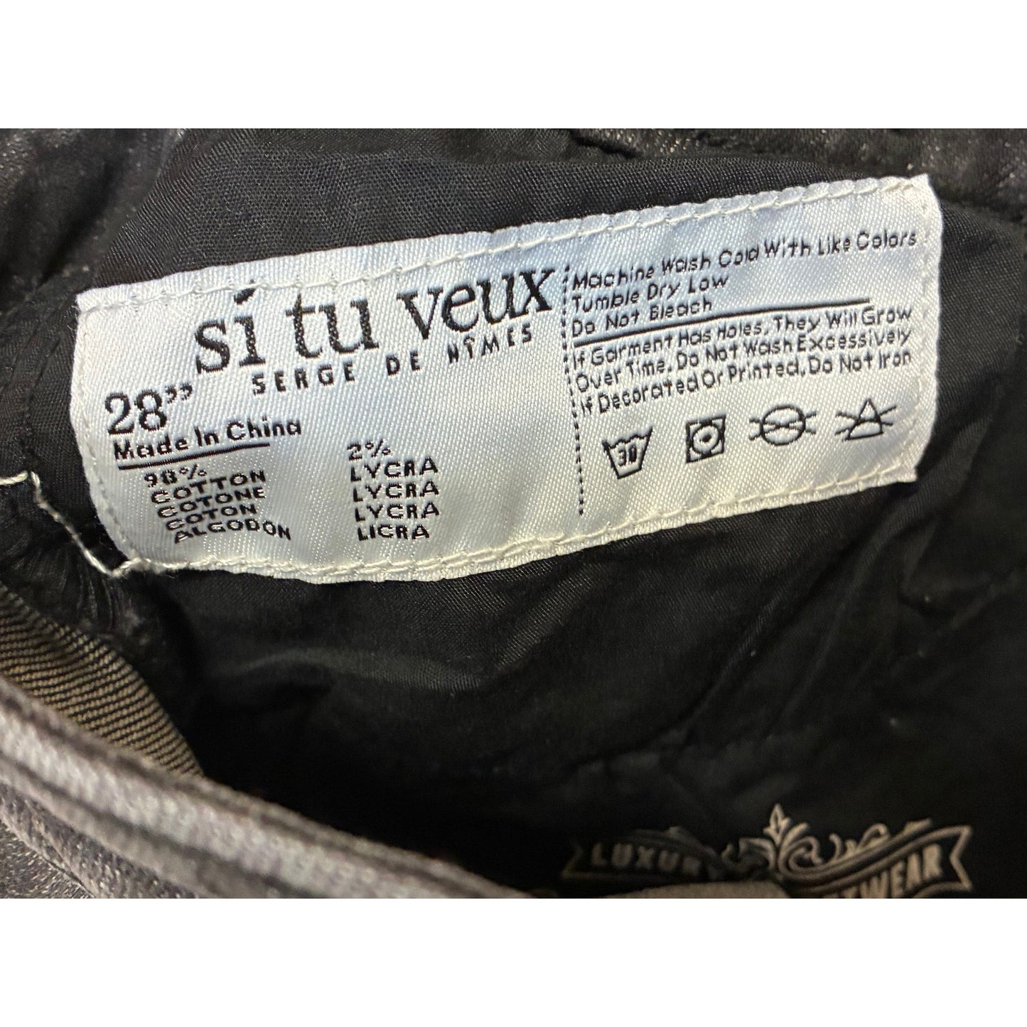 Si Tu Veux Arthur Jean Indigo Wash Size 32 TV0009