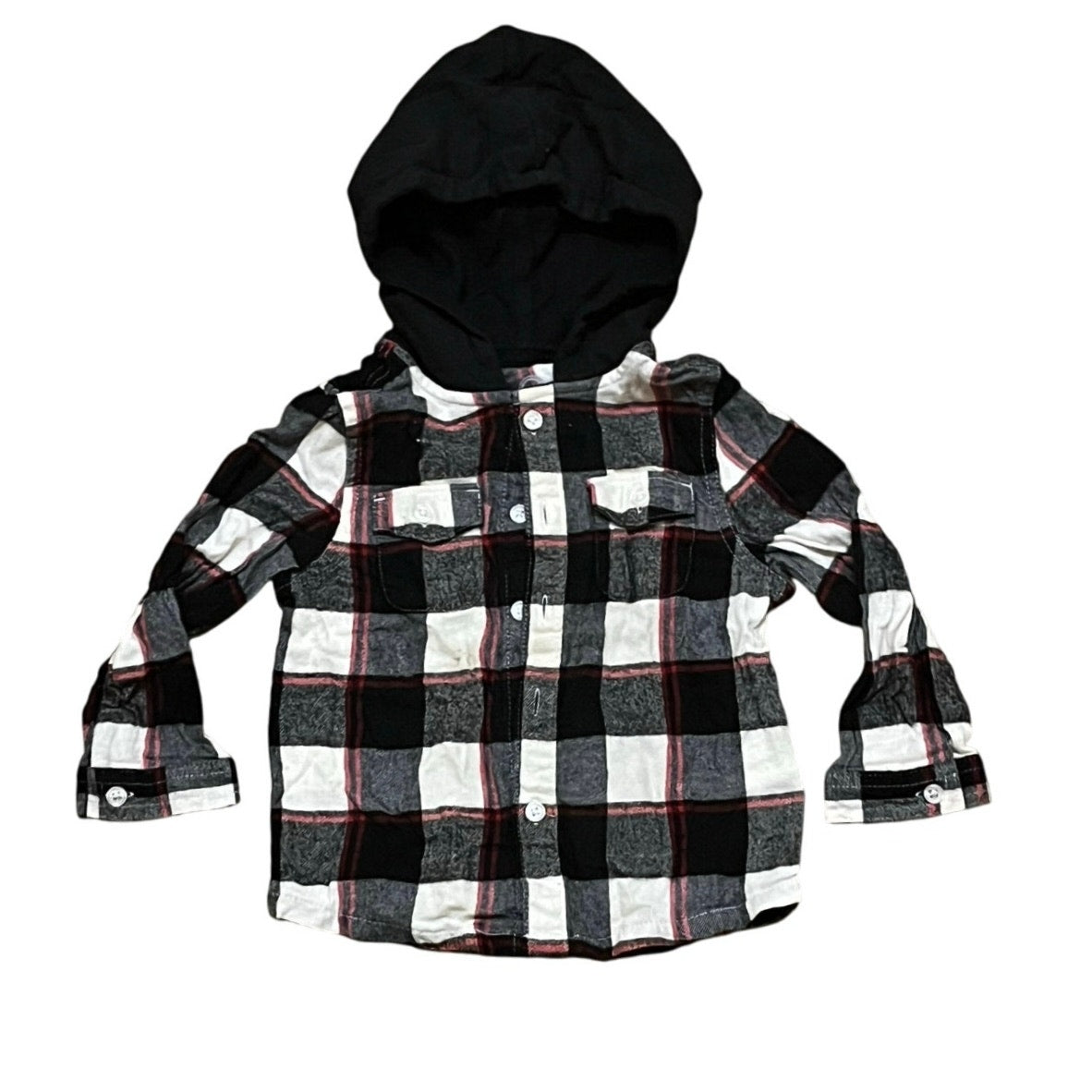 Wonder Nation Kids Sweater Black/Red/White T-Shirt Size 4T
