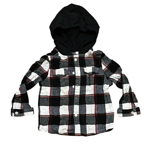Wonder Nation Kids Sweater Black/Red/White T-Shirt Size 4T