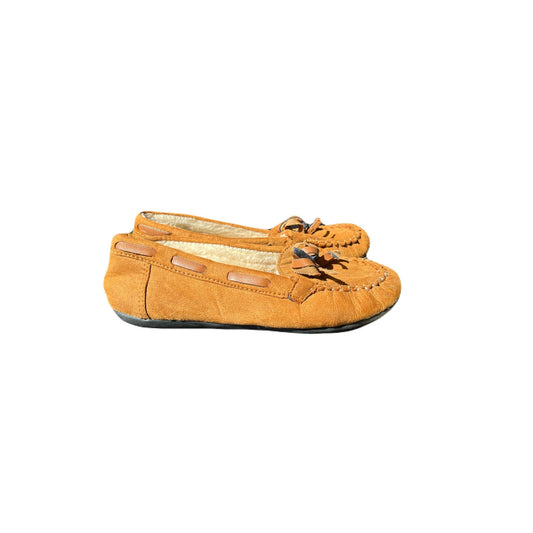 Kids Tan Shoes For Girls In Good Condition Size 11