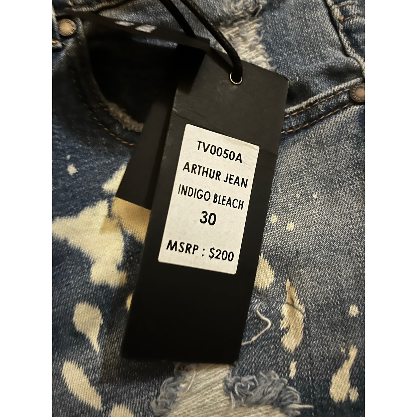 Si Tu Veux Superstack Arthur Jean Indigo Bleach Size 30