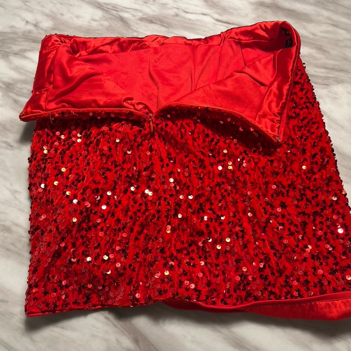 Line & Dot Hurley Red Mini Skirt Size Medium