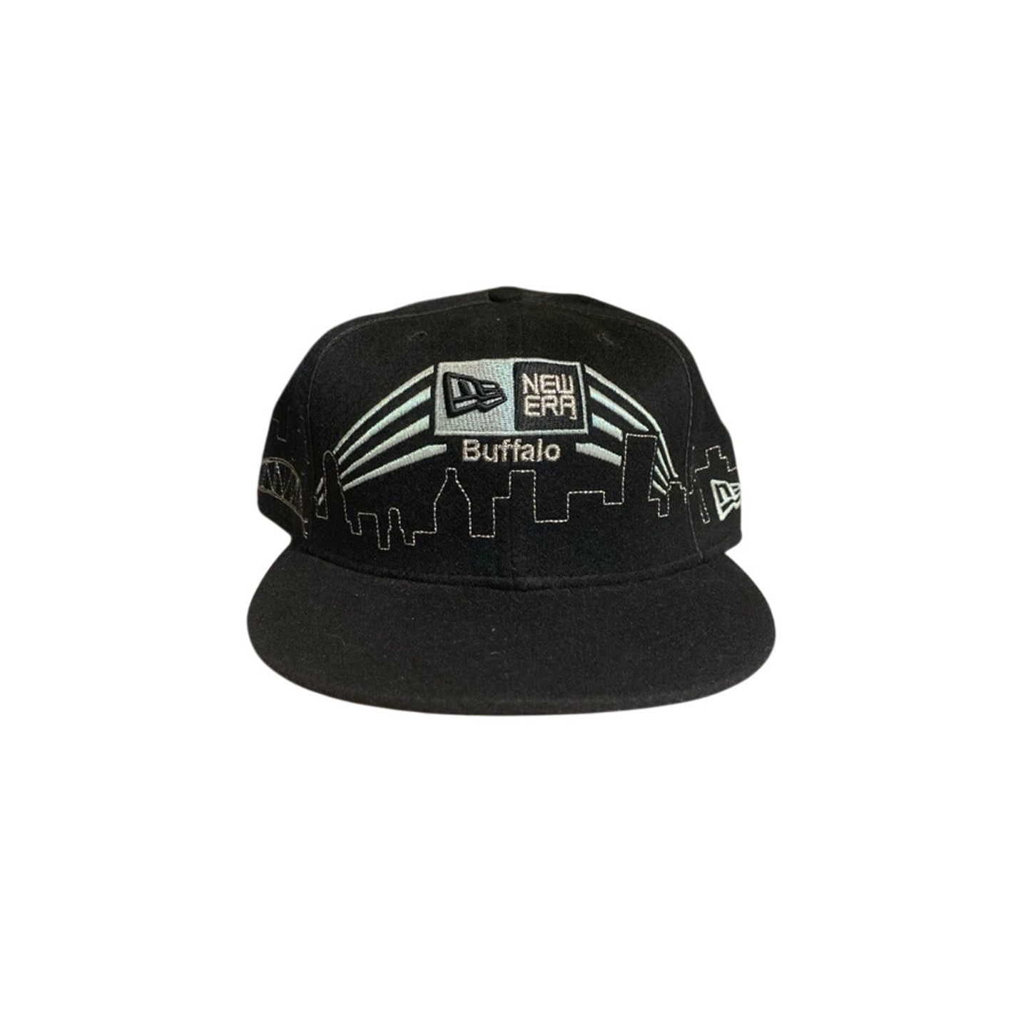 New Era Hat Size 7 3/4 Black & Blue Buffalo