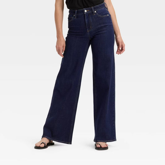 Wild Fable Women’s Low-Rise Baggy Jean 16/31 Inseam Dark Blue