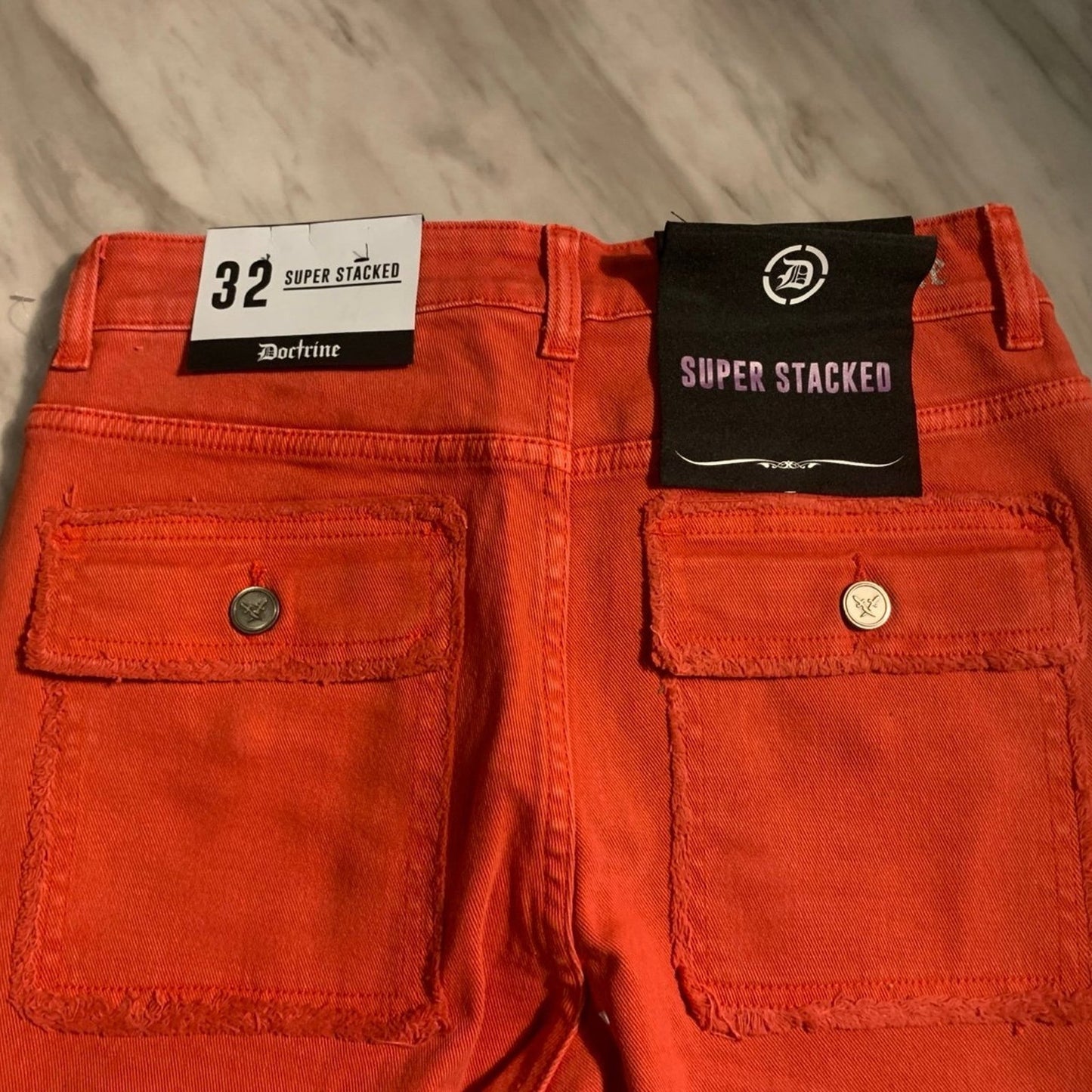 DOCTRINE DENIM (SAVANT RED SUPER STACKED JEAN) SIZE 32