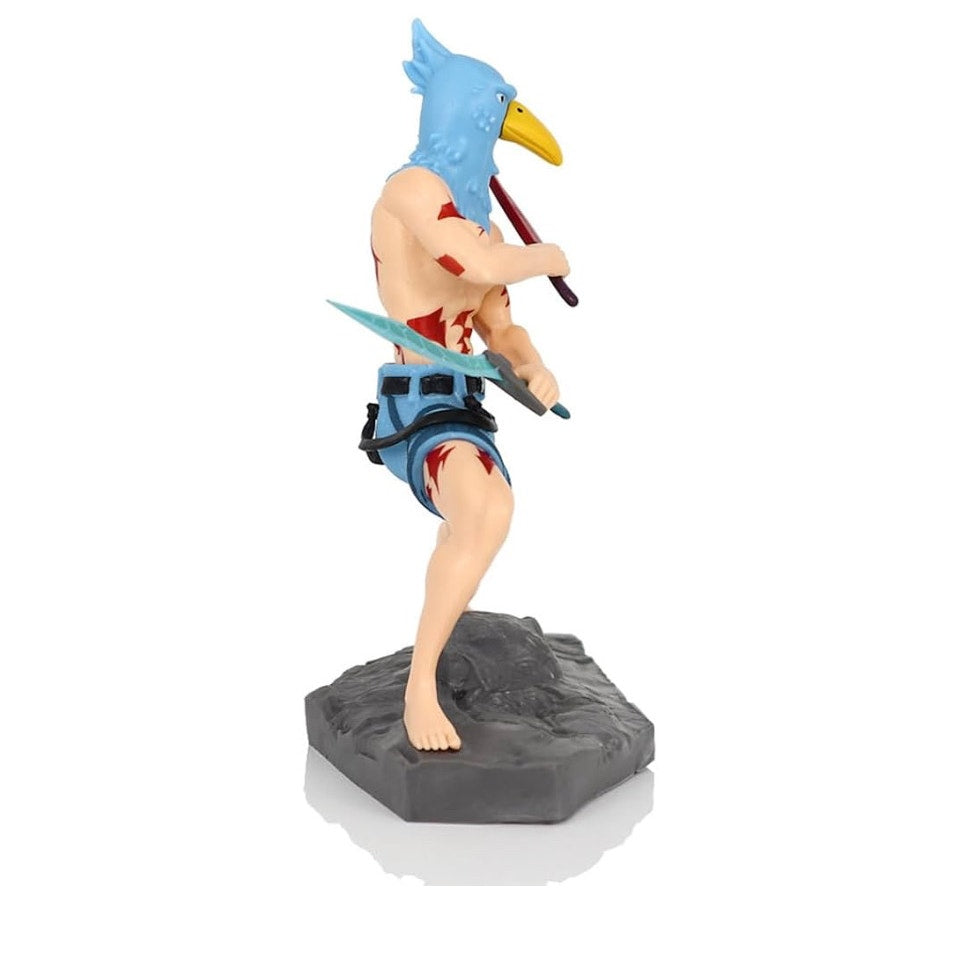 Sunraku Figure Statue Model - 17cm Game Anime Figurine Blue Bird Mask Fight Pose Sunraku Action Figure - PVC Desktop Display Decoration Gifts