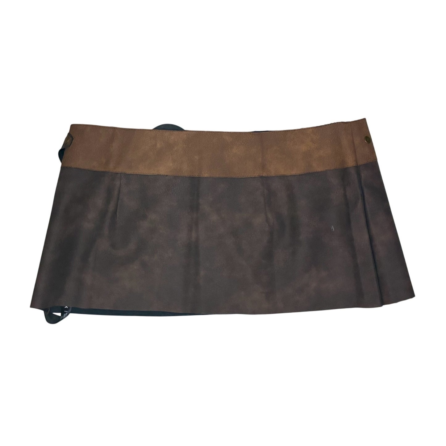 White Fox We Go Down Together Mini Skirt-XL Brown